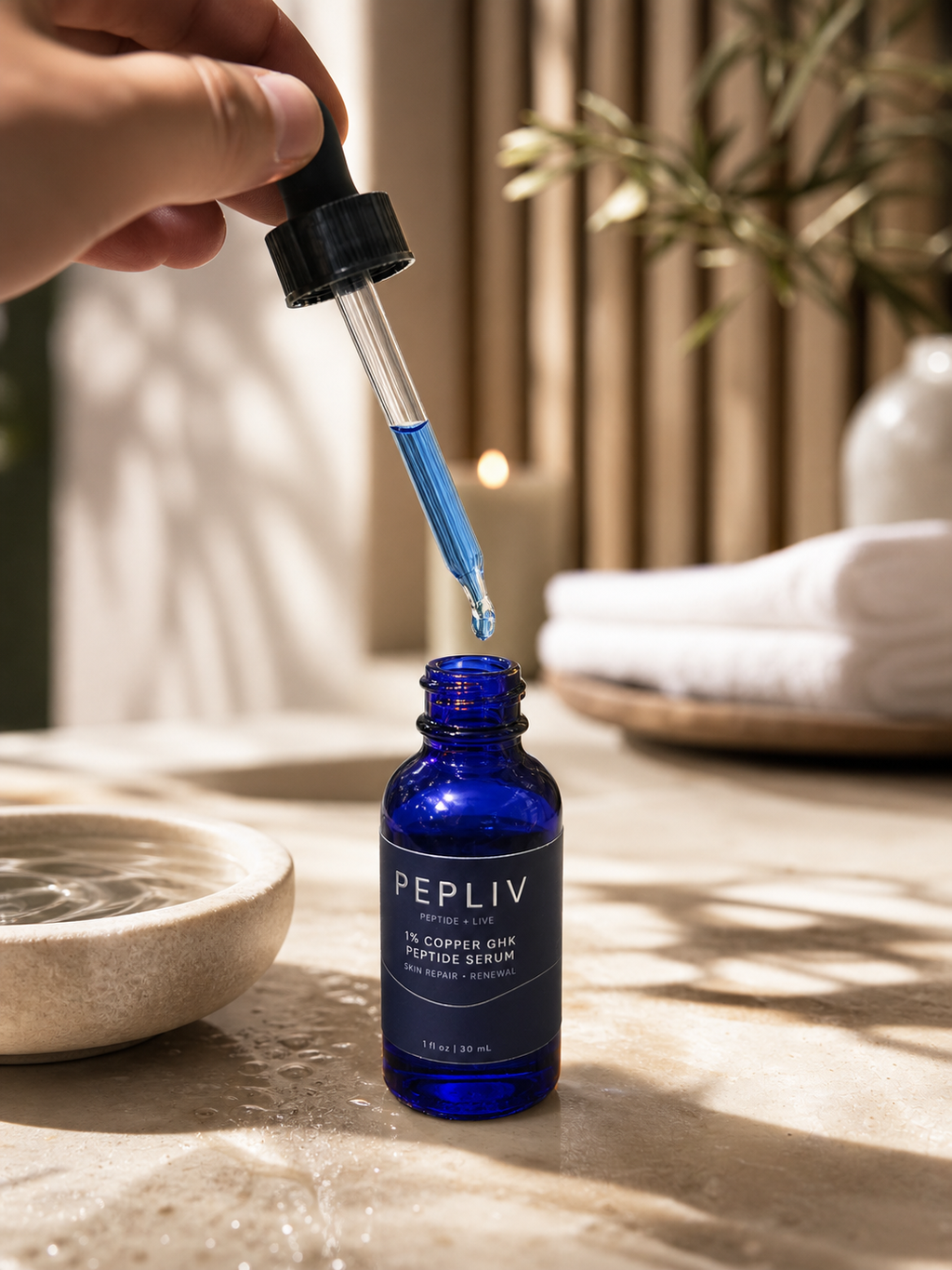 PEPLIV Copper-GHK Peptide Serum 1%